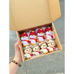 (Hàng sẵn hoả tốc) Móc khoá Len hình Hình Thú, cờ Việt Nam bằng len handmade quà tặng noel Móc khóa cặp đôi  - Erashop 9