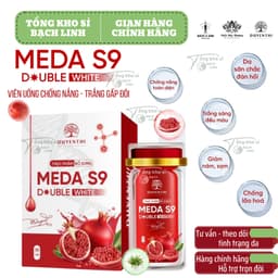 Meda S9 Duyên Thị Double White - Viên Uống Chống Nắng - Trắng Gấp Đôi (Hộp 3 lọ x 30 viên) 1