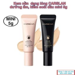 Tổng hợp mini size nhà CARSLAN:kem lót, kem nền, phấn phủ, kem nâng tone, son môi, mascara, kẹp mi..MP2K 3