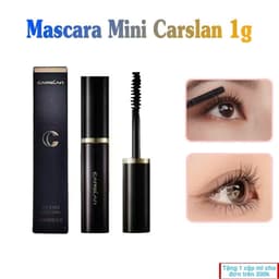 Tổng hợp mini size nhà CARSLAN:kem lót, kem nền, phấn phủ, kem nâng tone, son môi, mascara, kẹp mi..MP2K 6