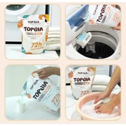 Nước Giặt Xả TOPGIA 2L Hương Huyền Diệu Đánh Bay Vết Bẩn Lưu Hương Thơm Lâu 72H Bảo Vệ Sợi Vải 8