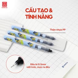Combo 5/10/20 Bút Gel Minions ngòi 0.5mm Hồng Hà - HH 210 (Xanh, đen, tím)- 2760 4