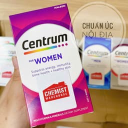 Vitamin tổng hợp Centrum Advance For Adults, Centrum Men, Centrum Women 50+ dành cho người lớn tuổi 100 viên chuẩn Úc 7