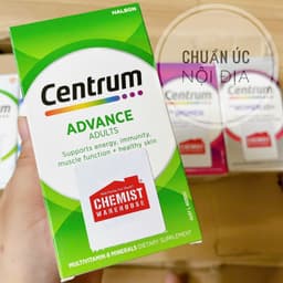 Vitamin tổng hợp Centrum Advance For Adults, Centrum Men, Centrum Women 50+ dành cho người lớn tuổi 100 viên chuẩn Úc 4