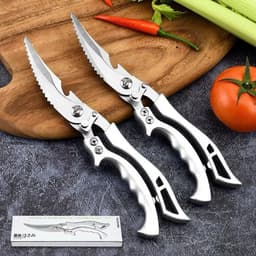 [ Bản 2026] Kéo cắt gà cao cấp,thép không rỉ, Kéo làm bếp đa năng loại xịn của đức thiết kế mới cộng lực mạnh Khỏe 2