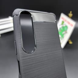 Ốp Lưng SONY XPERIA 1 III / X1 Mark 3 2021 Vân 3D Carbon Phay Xước Chống Sốc 6