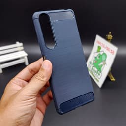 Ốp Lưng SONY XPERIA 1 III / X1 Mark 3 2021 Vân 3D Carbon Phay Xước Chống Sốc 5