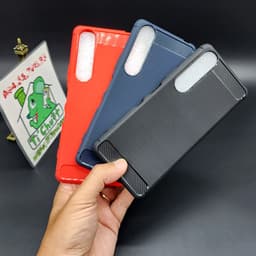 Ốp Lưng SONY XPERIA 1 III / X1 Mark 3 2021 Vân 3D Carbon Phay Xước Chống Sốc 2