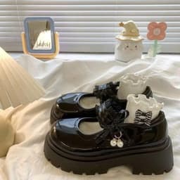 Giày Đốc Đinh Nữ, Giày Nữ 2 Màu Đế Cao 5cm Dễ Phối Đồ N51. 3