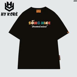 Áo Thun HY KORÉ Sống Nice 2050 Form Rộng Localbrand Oversize Unisex Vải Cotton 75% Nam Nữ Mặc Đẹp 1