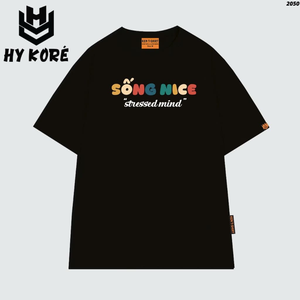 Áo Thun HY KORÉ Sống Nice 2050 Form Rộng Localbrand Oversize Unisex Vải Cotton 75% Nam Nữ Mặc Đẹp