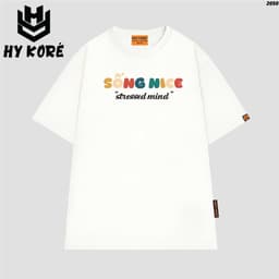 Áo Thun HY KORÉ Sống Nice 2050 Form Rộng Localbrand Oversize Unisex Vải Cotton 75% Nam Nữ Mặc Đẹp 5