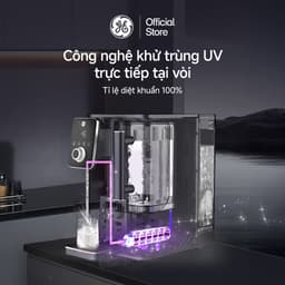 Máy lọc nước để bàn GE CTD50 - Hai chế độ: Nóng & Thường · Lắp đặt linh hoạt · Bình chứa tiện lợi 7