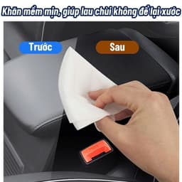 Khăn Ướt Lau Nội Thất Ô Tô Làm Sạch & Bảo Vệ, Bảo Dưỡng Và Làm Bóng Nội Thất Ô Tô, Vệ Sinh Đồ Da, Giày, Túi, Áo Da 5
