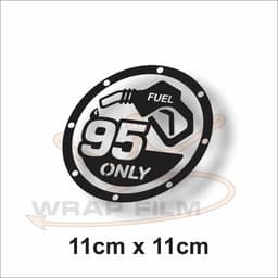 Tem dán Nắp Bình Xăng 95 ONLY / Diesel ONLY – Decal Ô Tô Thể Thao 2