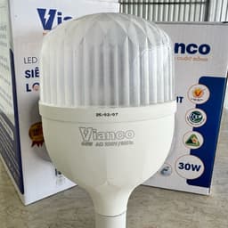 Bóng đèn LED Vianco nhôm nhựa, sáng mạnh tiết kiệm điện bền lâu 2