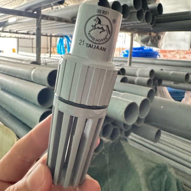 Luppe rọ Taijaan– Rọ bơm nước nhựa PVC King Horse – Van chân hút nước chống tụt, dùng giếng ao hồ cá