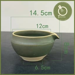 Chawan, bát gốm đánh matcha mẫu miệng thu (JJ-35) | Matcha bowl 6