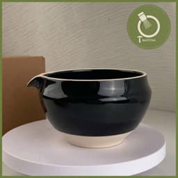 Chawan, bát gốm đánh matcha mẫu miệng thu (JJ-35) | Matcha bowl 3