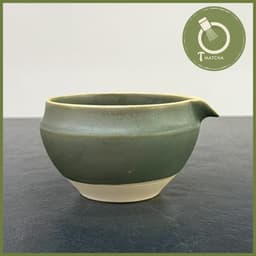 Chawan, bát gốm đánh matcha mẫu miệng thu (JJ-35) | Matcha bowl 2