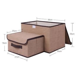 [Nắp dính] Hộp Vải Đựng Đồ, Đựng Quần Áo, Đồ Lót Gấp Gọn - Thùng Đựng Đa Năng - Hộp Có Nắp Đậy Chống Bụi 9