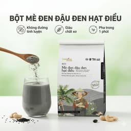 [Sấy Thăng Hoa] Bột Mè Đen Đậu Đen Hạt Điều Dalahouse Organic 300g - Đủ Chất Cả Ngày Đẹp Da Khỏe Tóc 1