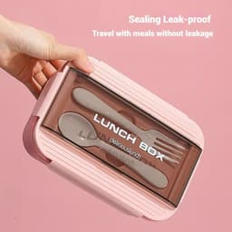 Hôp đựng cơm lõi inox với 2 ngăn cách nhiệt, giữ thực phẩm tươi ngon phù hợp cho nhân viên văn phòng 6