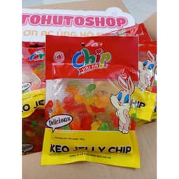 Combo 3 Túi Kẹo Chip Chip Hải Hà 100g Kẹo Dẻo Trái Cây Hình Con Vật Thơm Ngon Mềm Dẻo Ăn Vặt Cho Bé | hutohutoshop 4