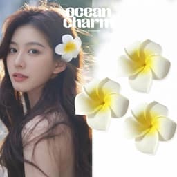 Kẹp Tóc Hoa Sứ Đi Biển Phong Cách Boho – Nàng thơ, Phụ Kiện Xinh Đi Biển | Ocean Charm 1