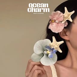 Kẹp Tóc Hoa Lan - Sao Biển Phong Cách Biển Vintage – Phụ Kiện Tóc Đi Biển Xinh | Ocean Charm 1
