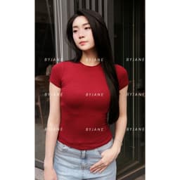 [ MÀU MỚI ] Áo Thun Nữ Thắt Eo Ôm Body BYJANE chất thun mịn co dãn 4 chiều Women BYJANE - 315 8