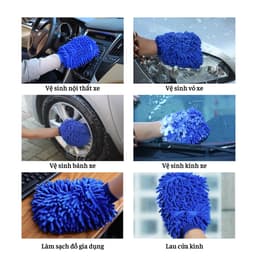 Cây Cọ Lau Bụi Xe Hơi và Găng Tay San Hô Rửa Xe 2 Mặt 9