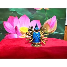 Tượng đồng mini Phật Chuẩn Đề Bồ tát ,  cao 5 cm x rộng 4.5 cm 3