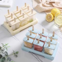 Khay làm kem khuôn làm kem chữ nhật 6 ô và 9 ô nhựa việt nhật chất liêu nhựa nguyên sinh an toàn không mùi dễ tách kem 4
