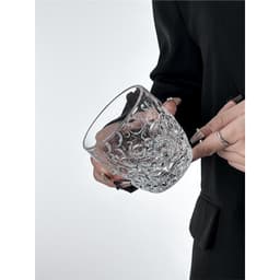 Bộ 6 cốc uống nước trái cây cốc ly cà phê cốc thủy tinh, họa tiết  bọt nước 320ml 3