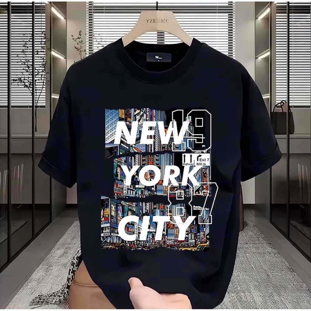 Áo Thun Unisex Nam Nữ in hình NEW YORK CITY chất cotton 100% co giãn 4 chiều