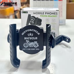 Giá đỡ điện thoại xe máy chống giật, chắc chắn HT256 - Mẫu mới 2026 1
