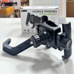 Giá đỡ điện thoại xe máy chống giật, chắc chắn HT256 - Mẫu mới 2026 2
