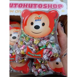 🍬 Kẹo Gấu Chewy Hải Hà 240g Hộp Gấu Siêu Dễ Thương – Kẹo Mềm Đủ Vị Trái Cây | Hutohutoshop 6
