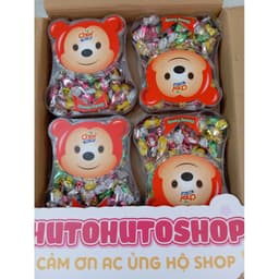 🍬 Kẹo Gấu Chewy Hải Hà 240g Hộp Gấu Siêu Dễ Thương – Kẹo Mềm Đủ Vị Trái Cây | Hutohutoshop 7