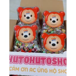 🍬 Kẹo Gấu Chewy Hải Hà 240g Hộp Gấu Siêu Dễ Thương – Kẹo Mềm Đủ Vị Trái Cây | Hutohutoshop 3