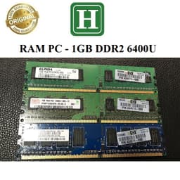 Ram PC DDR2 (PC2) 1Gb bus 800 (6400U), 667(5300U), bảo hành 1 tháng 1