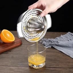 Bộ vắt cam INOX tiện dụng-Nắp vắt cam nhựa Việt Nhật kèm ca đong định mức 4