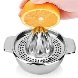 Bộ vắt cam INOX tiện dụng-Nắp vắt cam nhựa Việt Nhật kèm ca đong định mức 3