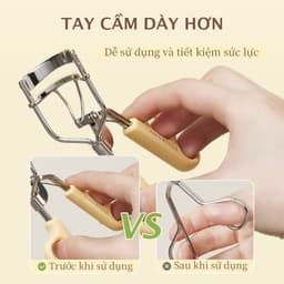 Kẹp bấm mi AMORTALS, uốn mi cong tự nhiên, giữ dáng lâu, thích hợp cho người mới, Chính Hãng Cao Cấp 4