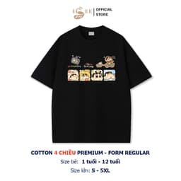 Áo thun bé trai SHINCHAN form rộng ISEE VN, áo phông bé trai cotton 4c premium thấm hút chất dày dặn, áo Local Brand 4