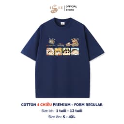 Áo thun bé trai SHINCHAN form rộng ISEE VN, áo phông bé trai cotton 4c premium thấm hút chất dày dặn, áo Local Brand 6