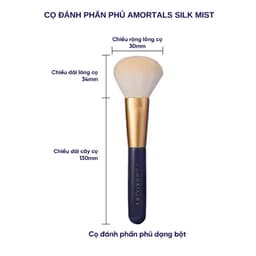 Cọ Phấn Phủ AMORTALS Silk Mist Cọ Trang Điểm Mặt Mềm Mịn, Lông Tơ Nhân Tạo Cao Cấp, Thân Gỗ Bền Bỉ 2