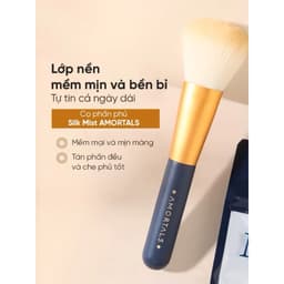 Cọ Phấn Phủ AMORTALS Silk Mist Cọ Trang Điểm Mặt Mềm Mịn, Lông Tơ Nhân Tạo Cao Cấp, Thân Gỗ Bền Bỉ 3