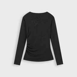 [ẨN] Áo Thun Dài Tay Nữ Cổ Chéo GENVIET JEANS Ôm Body Chất Thun Tăm Mát Lạnh Phù Hợp Đi Làm, Đi Chơi 9178 4